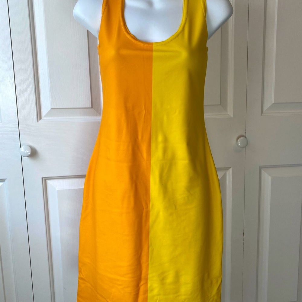 Yellow Two Toned Dress